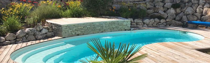 Réalisation piscine coque sur Royan